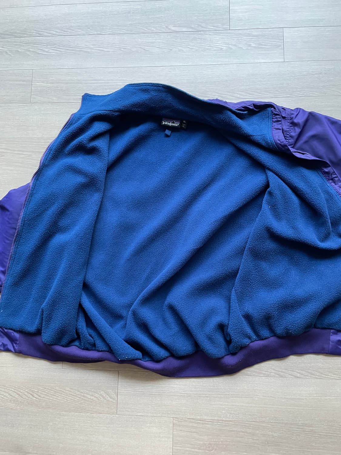 90s 파타고니아 쉘드 신칠라 봄버 자켓 퍼플 rare usa 상품이미지7