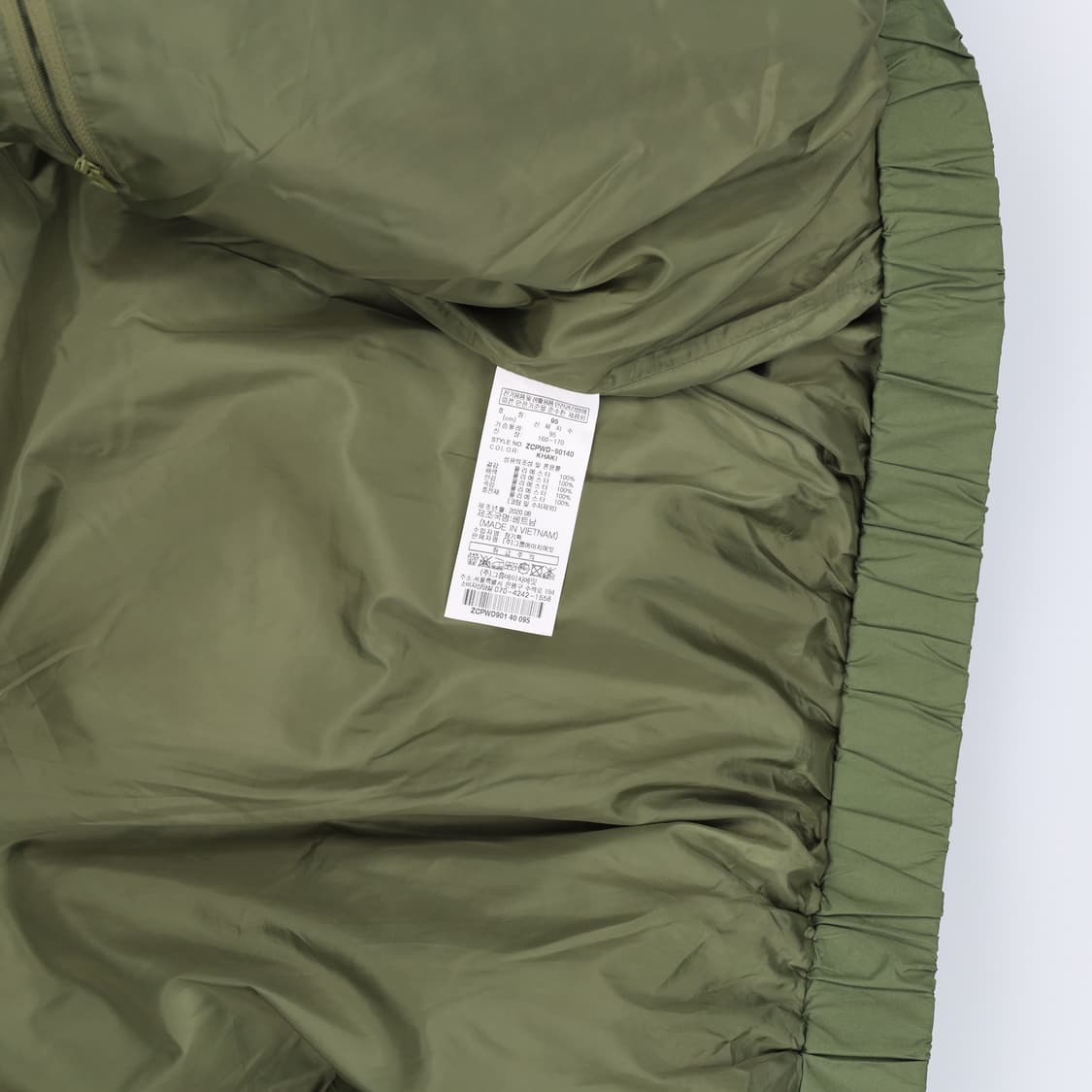 95 밀레 발란사 쉐르파 푸퍼 숏패딩 자켓 카키 4185 상품이미지8