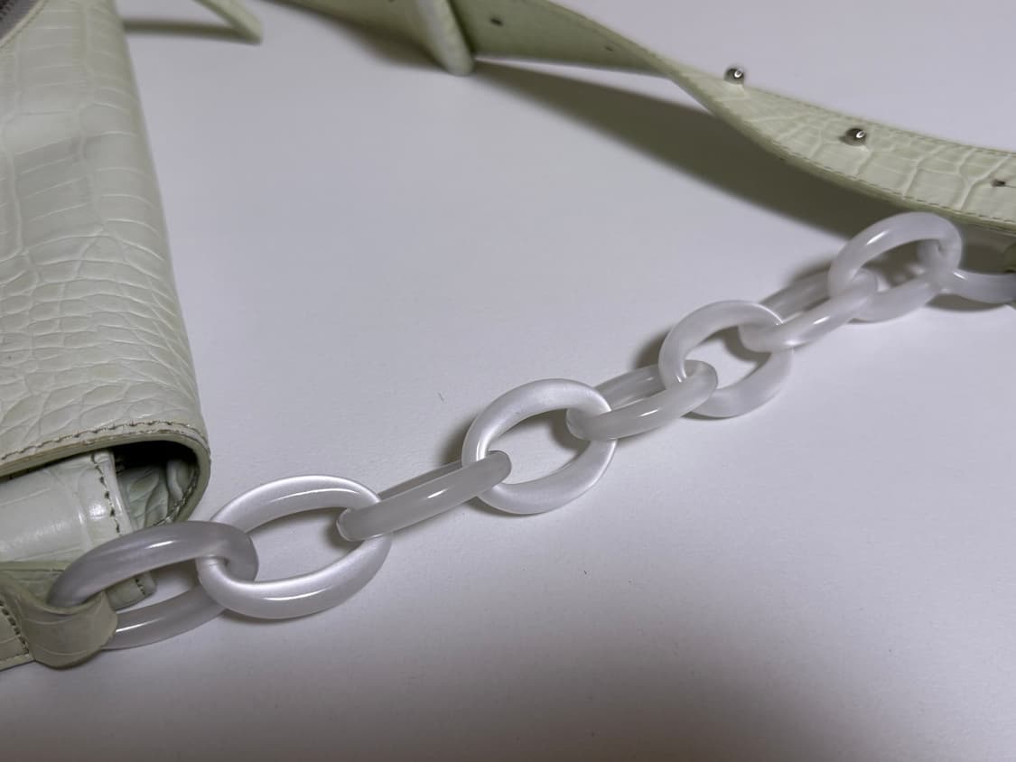 마뗑킴 크로커 체인 숄더백 라임 상품이미지2