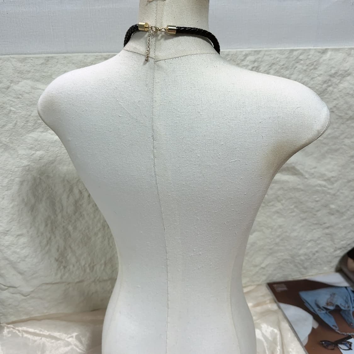 빈티지 가죽 에스닉 터키석 랩 태슬 목걸이 상품이미지3