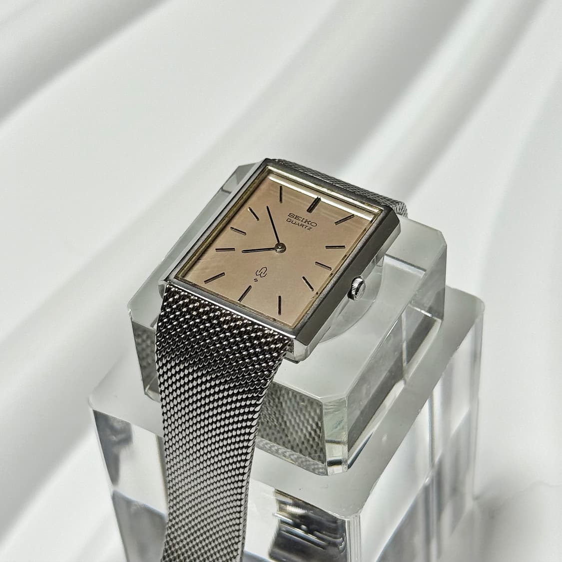 70s80s 빈티지 세이코 샤리오 쿼츠 메쉬 워치 상품이미지6