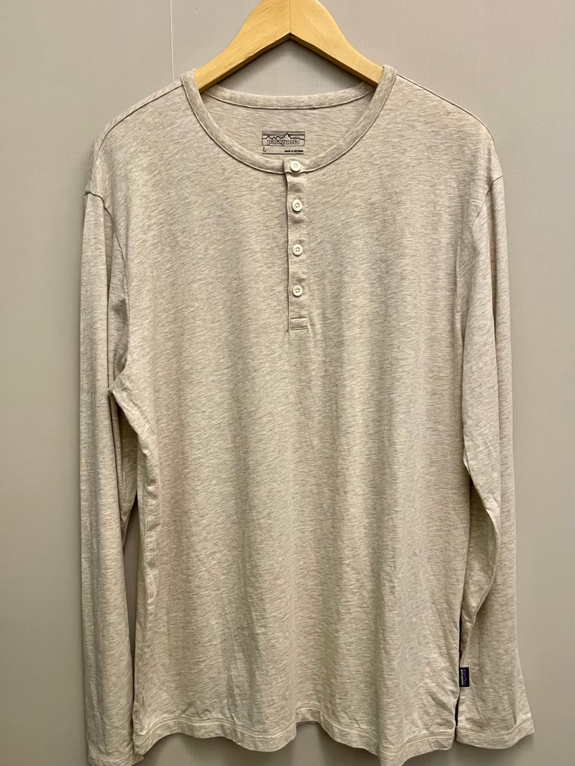 (L~XL)파타고니아 오가닉코튼 풀오버 헨리넥 롱슬리브 티셔츠 상품이미지2