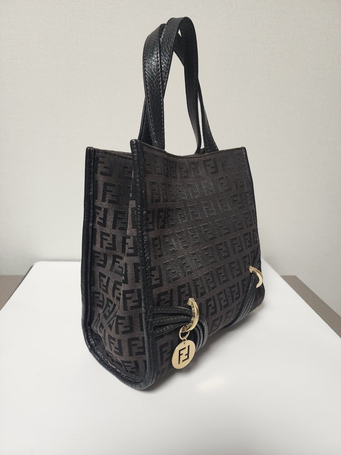 펜디 FF로고 브라운 미니 토트백  상품이미지3