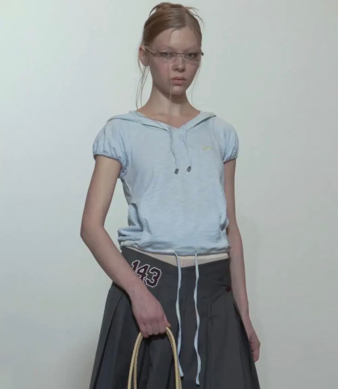 Sculptor Raglan Hoodie Tee Baby Blue 상품이미지1