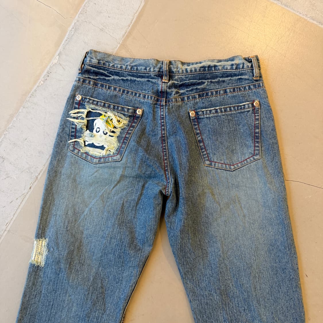 jpn 크라운 스컬 데님 팬츠 상품이미지5