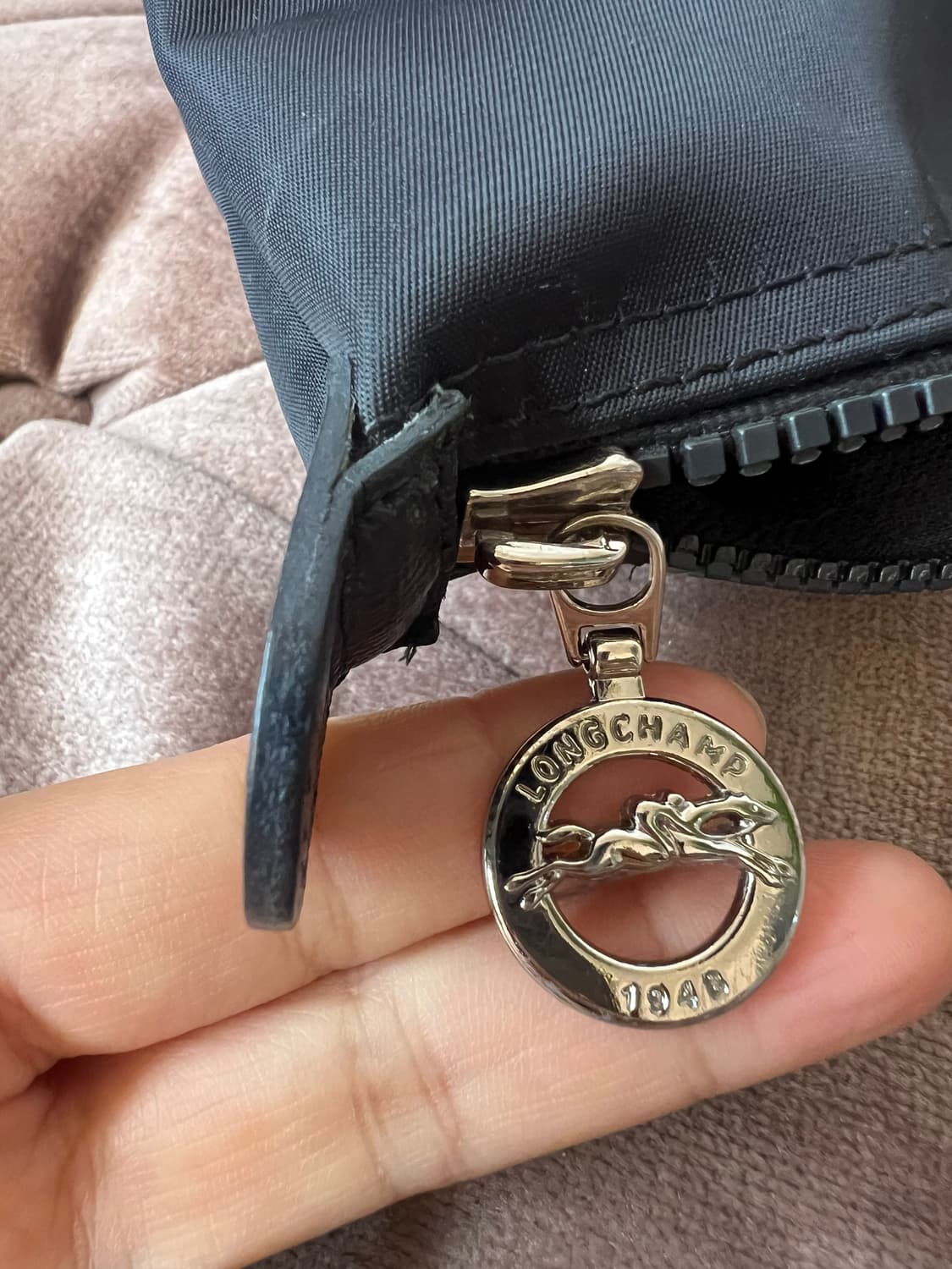 롱샴 르플리아쥬 블랙 빅숄더백 토트백 상품이미지8