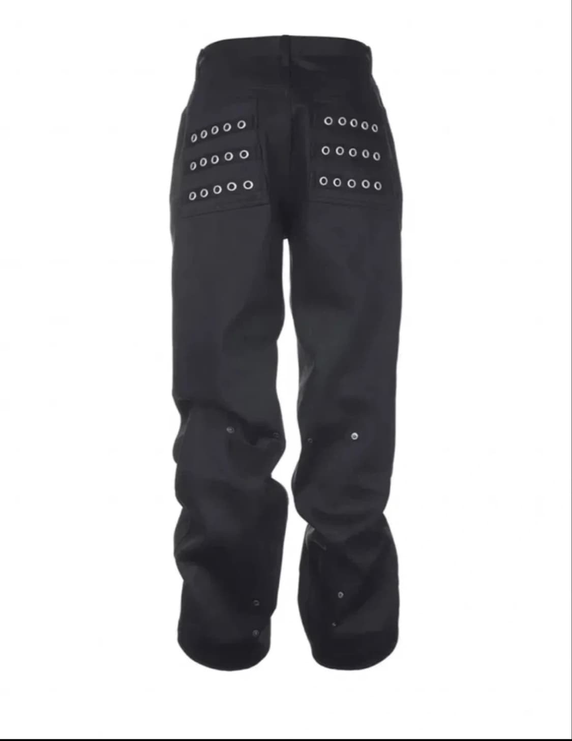 비엑세스 Eyelet Button Black Jeans 상품이미지1