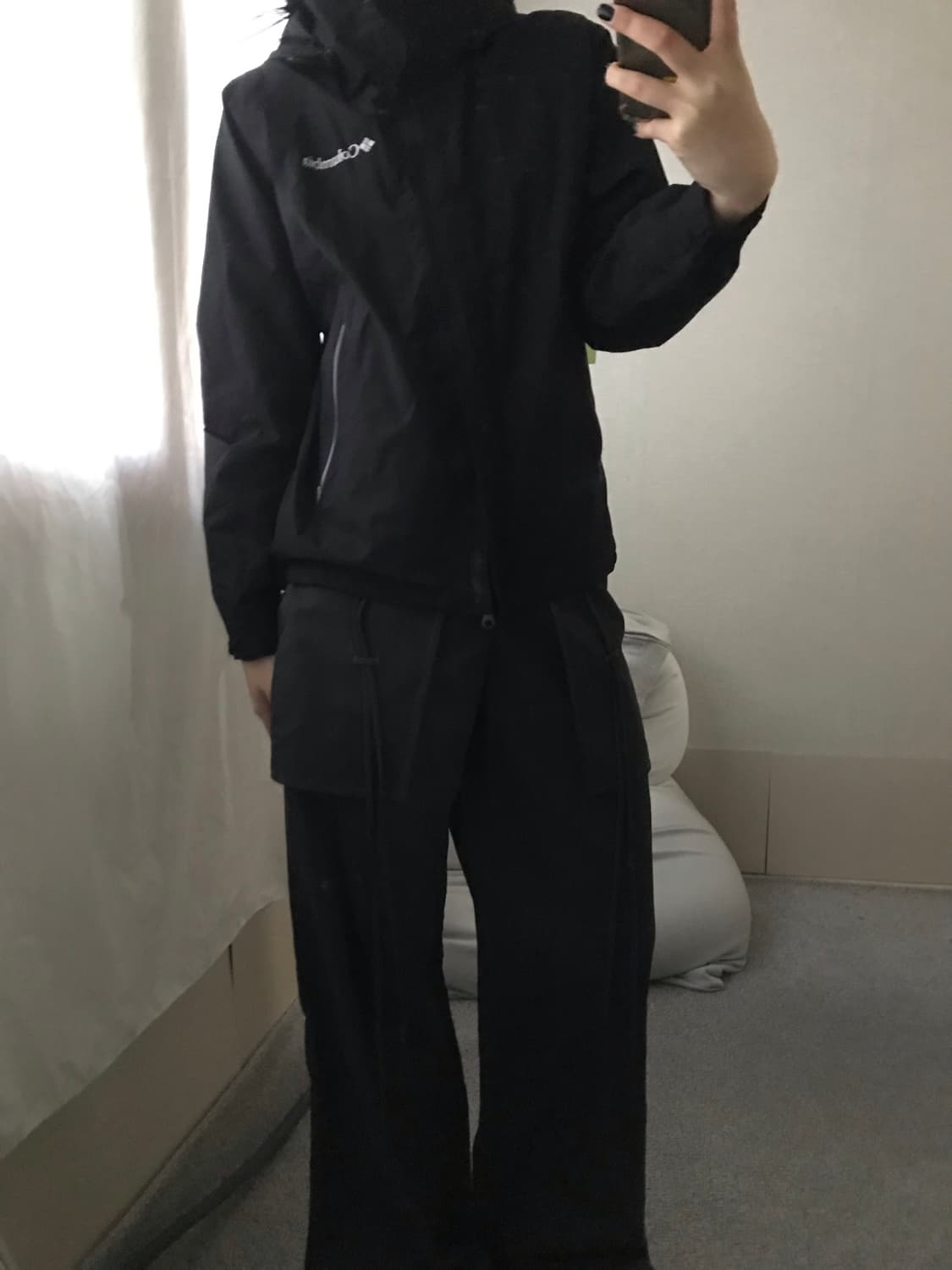 콜롬비아 블랙 윈드브레이커 상품이미지7