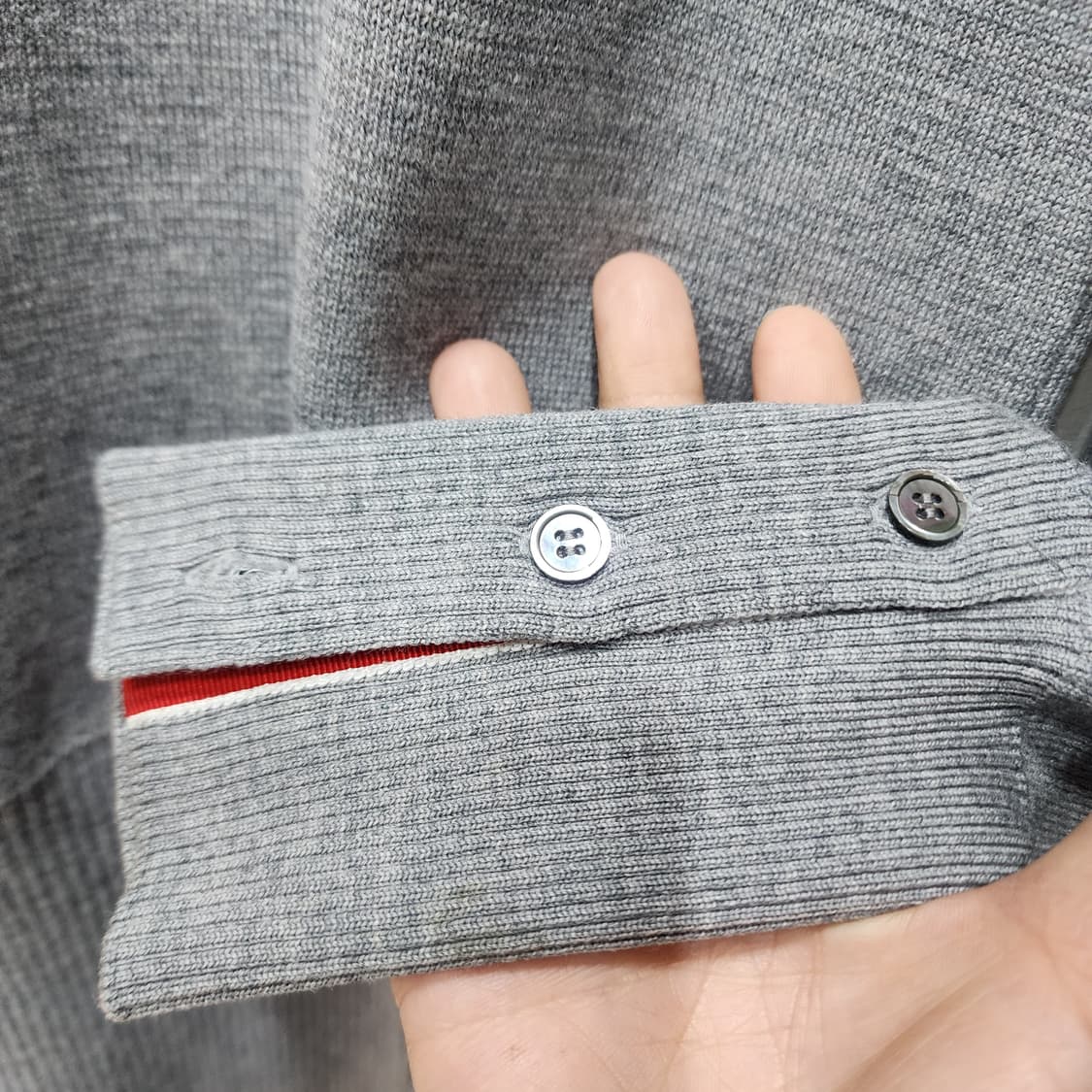 톰브라운 밀라노스티치 니트 그레이 3사이즈 상품이미지4