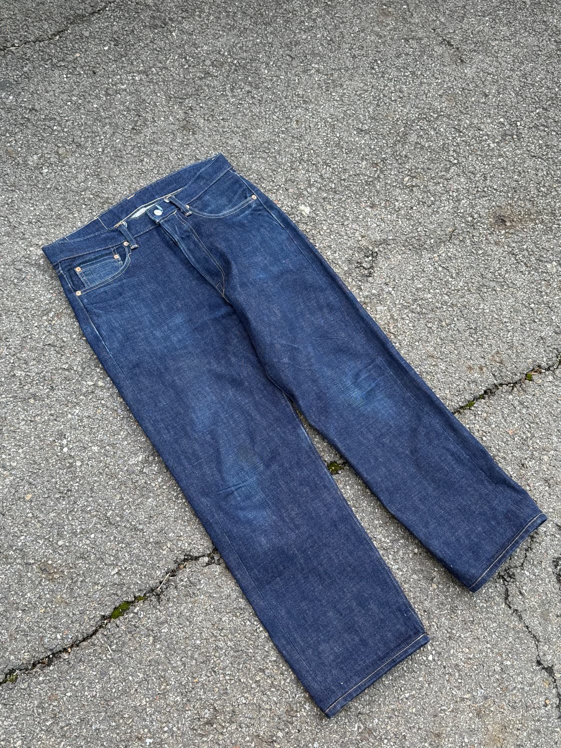 브론슨 논스탁 셀비지 로우 데님 팬츠 (Lot 6001) 상품이미지4