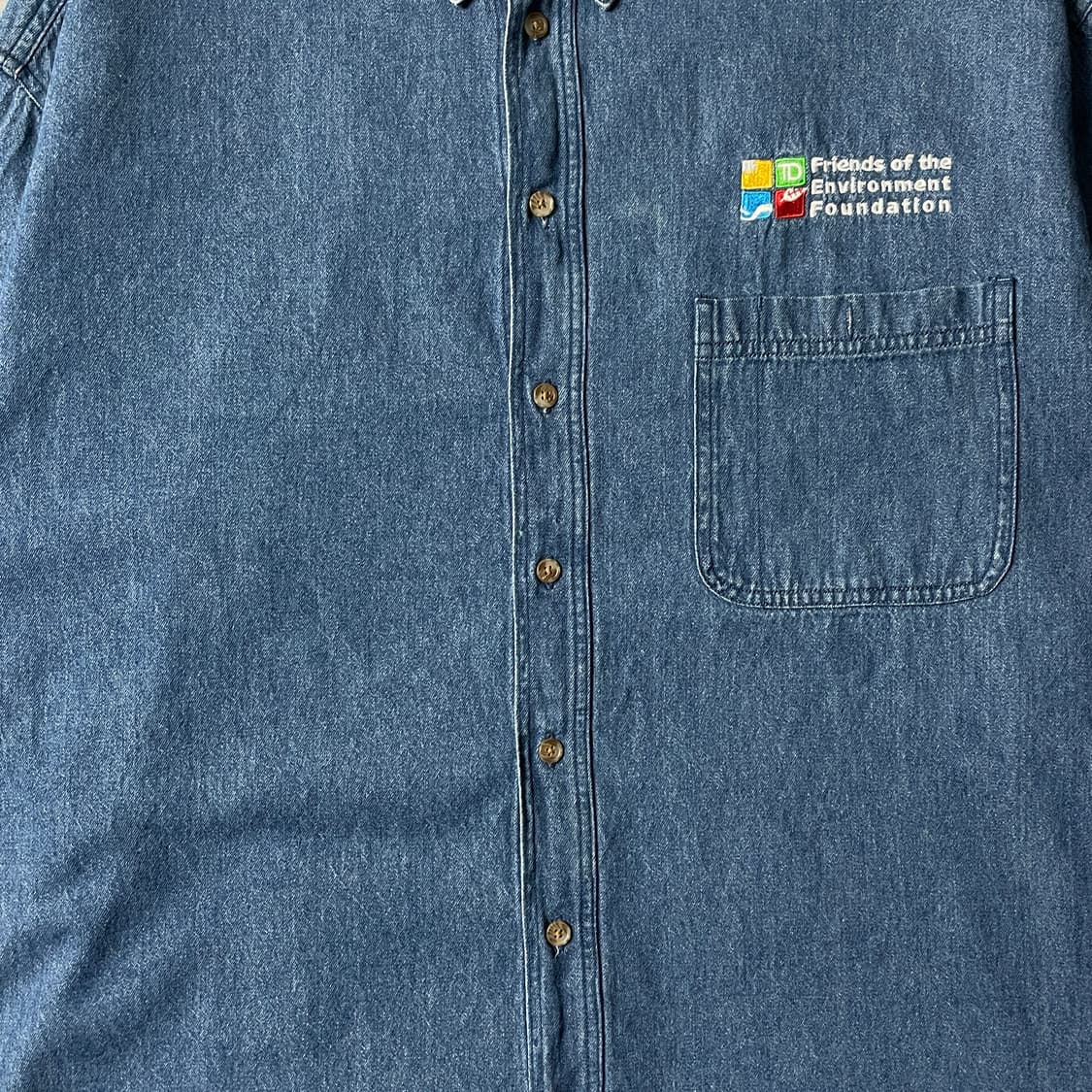 NORTH END 빈티지 다운버튼 코튼 데님 셔츠 A00670 상품이미지3