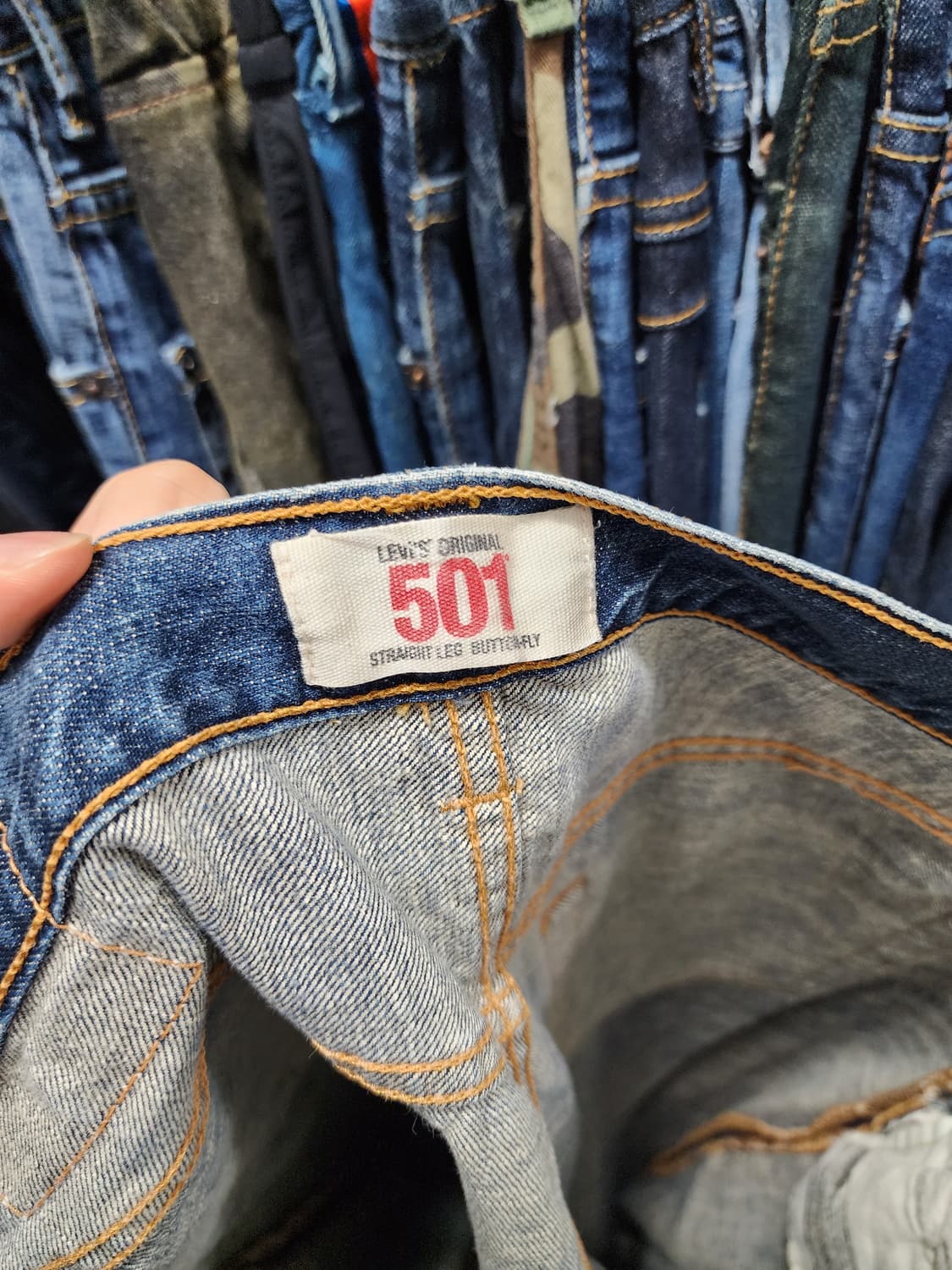 리바이스 501 빈티지 워싱진 상품이미지5