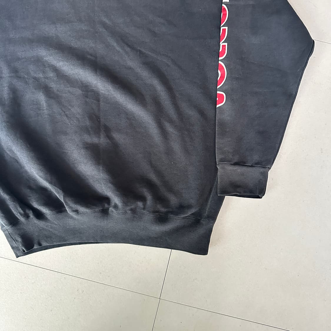 90s 볼컴(VOLCOM) 올드스쿨 레이싱 프린트 스웻셔츠 (M) 상품이미지9