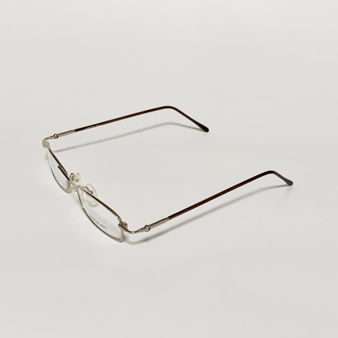 994 데드스탁 빈티지 안경테 풀메탈 골드 직사각형 남녀공용 픽키 상품이미지3