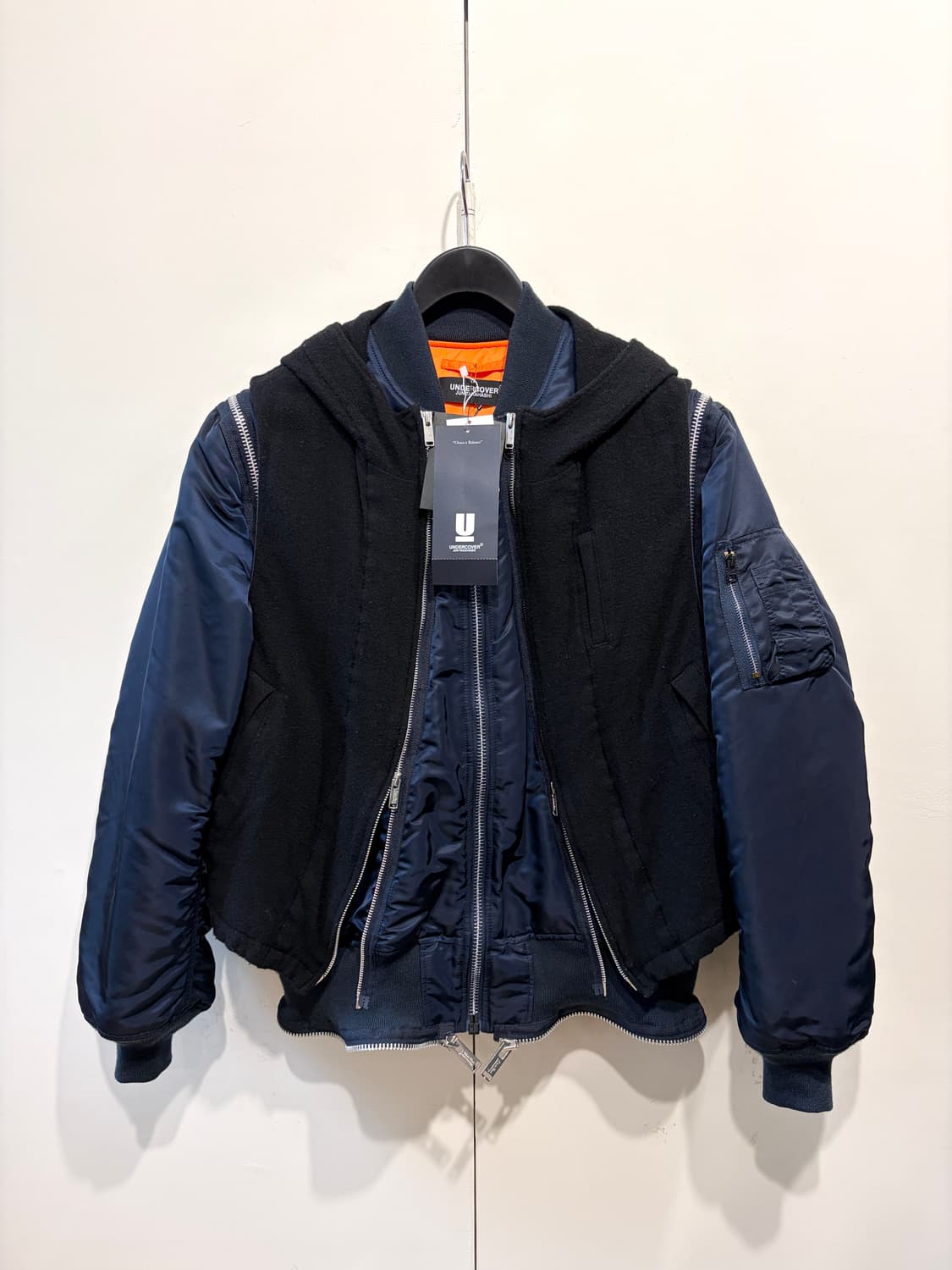 언더커버 x 알파인더스트리 도킹 울 슈링크 MA-1 자켓 상품이미지5