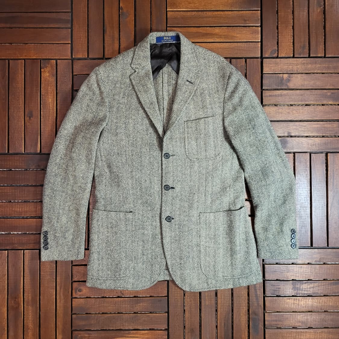 폴로 랄프로렌 헤링본 자켓 (40R) made in italy 상품이미지1