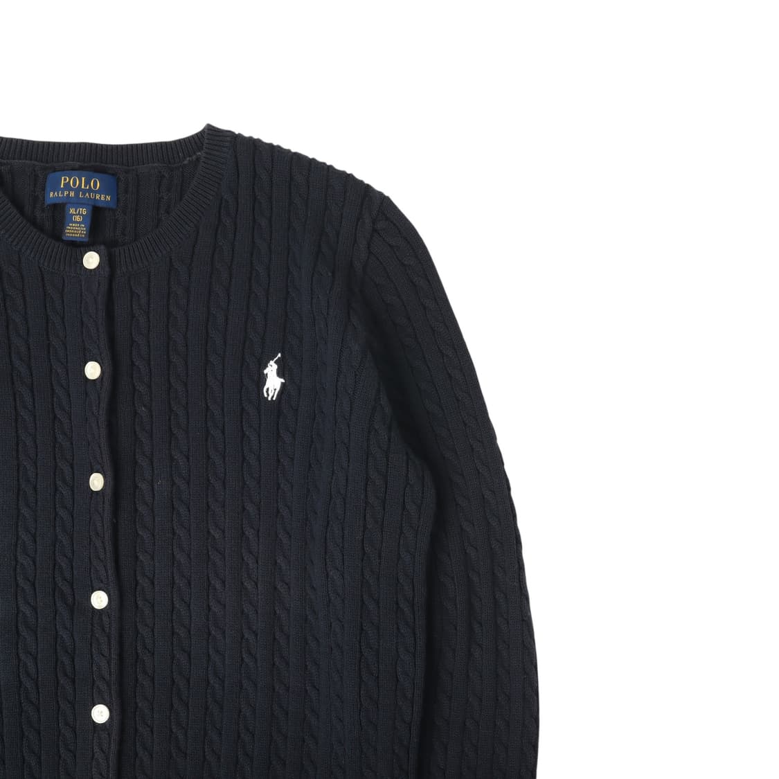 폴로 랄프로렌 네이비 케이블 니트 가디건 상품이미지3