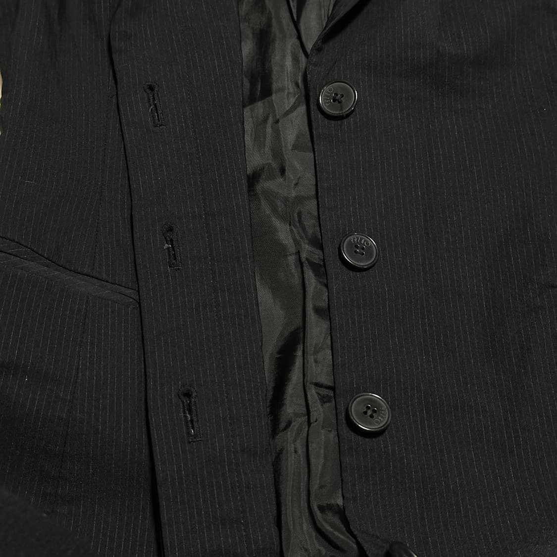 오브제 스트라이프 롱 자켓 상품이미지7