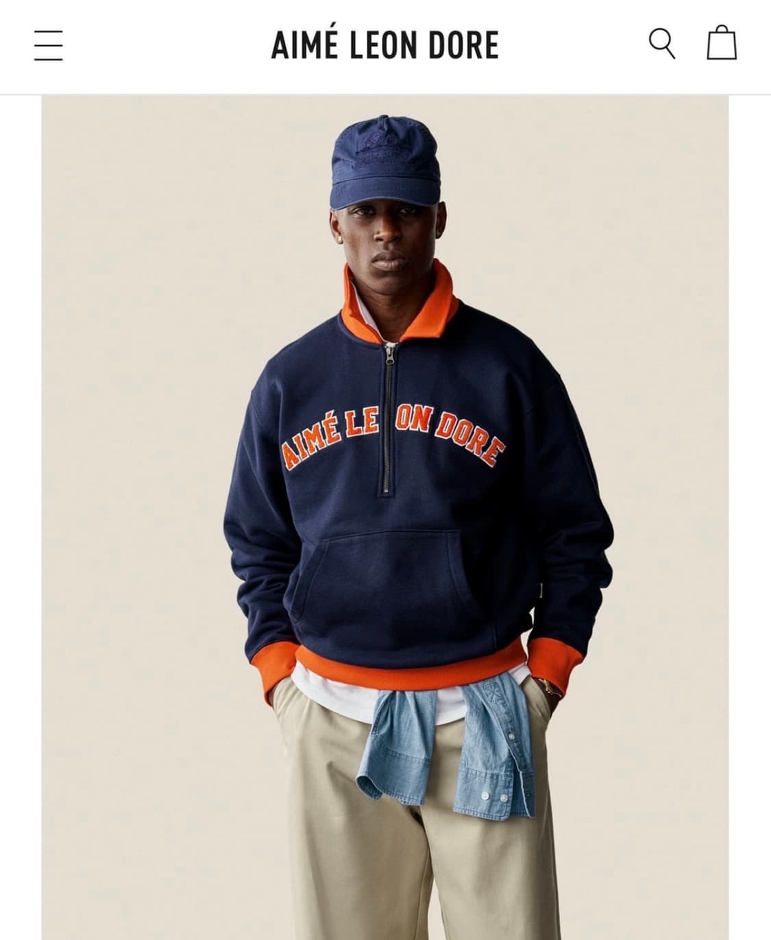 Aime leon dore 하프집업 티 상품이미지1