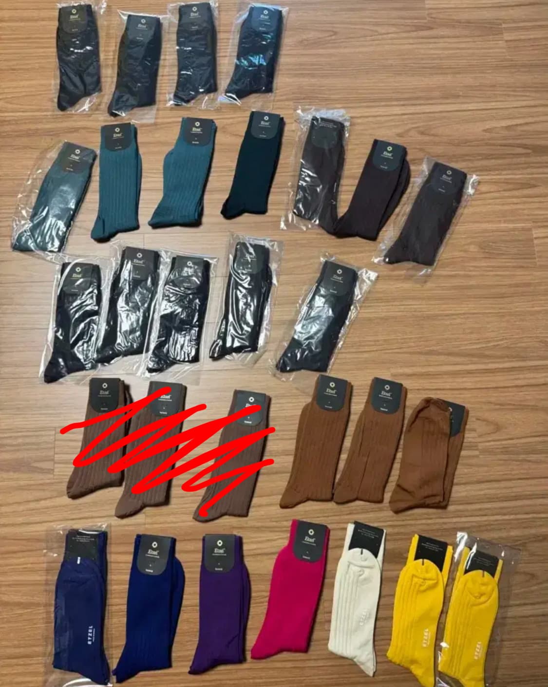 새제품 삭스타즈 에첼 ETZEL 리브 양말 색상다양 20족 상품이미지1