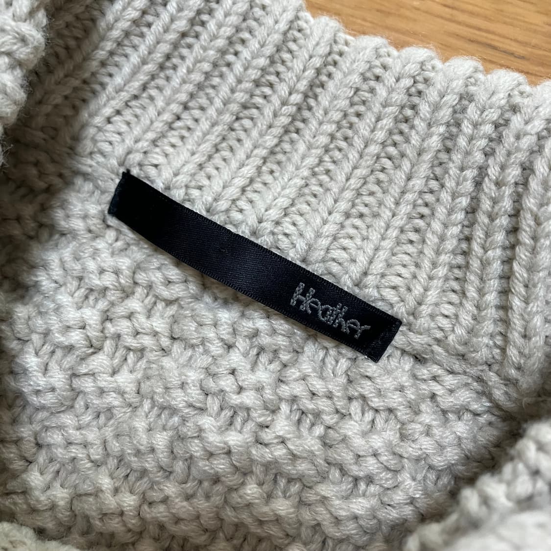 베이지 숏 꽤배기 니트 상품이미지3