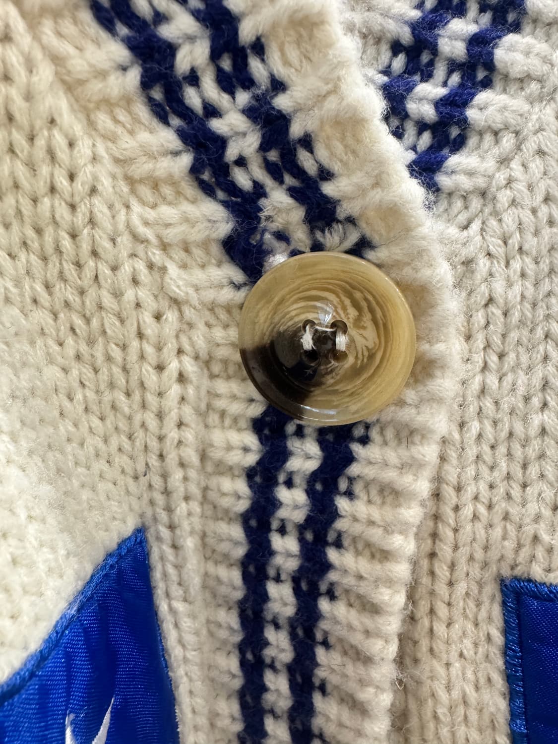 vintage 오버핏 유니크자수 도톰 가디건 상품이미지5