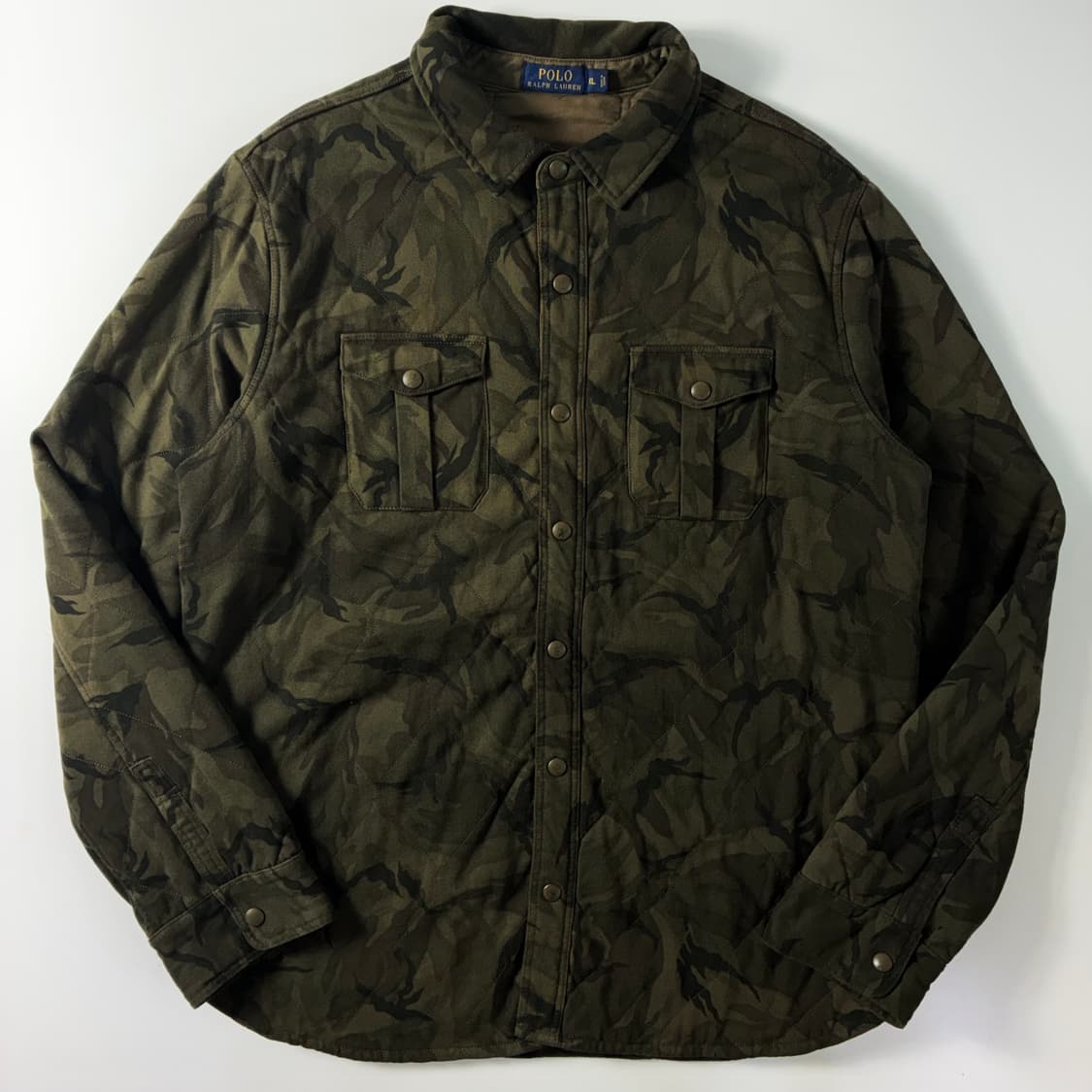 Polo 폴로 랄프로렌 카모플라쥬 퀼티드 셔츠 자켓 상품이미지1