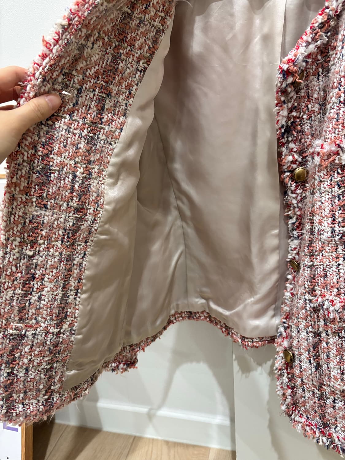 유나이티드 애로우즈 트위드 자켓 38 상품이미지6