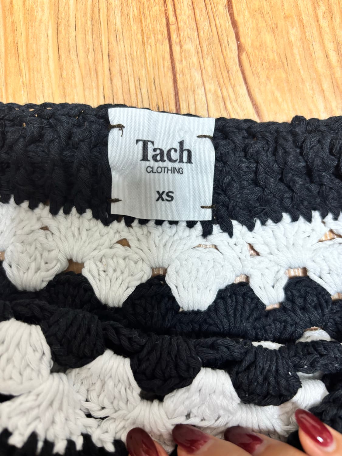 Tach clothing 타치클로딩 크로쉐 니트 스커트 상품이미지5