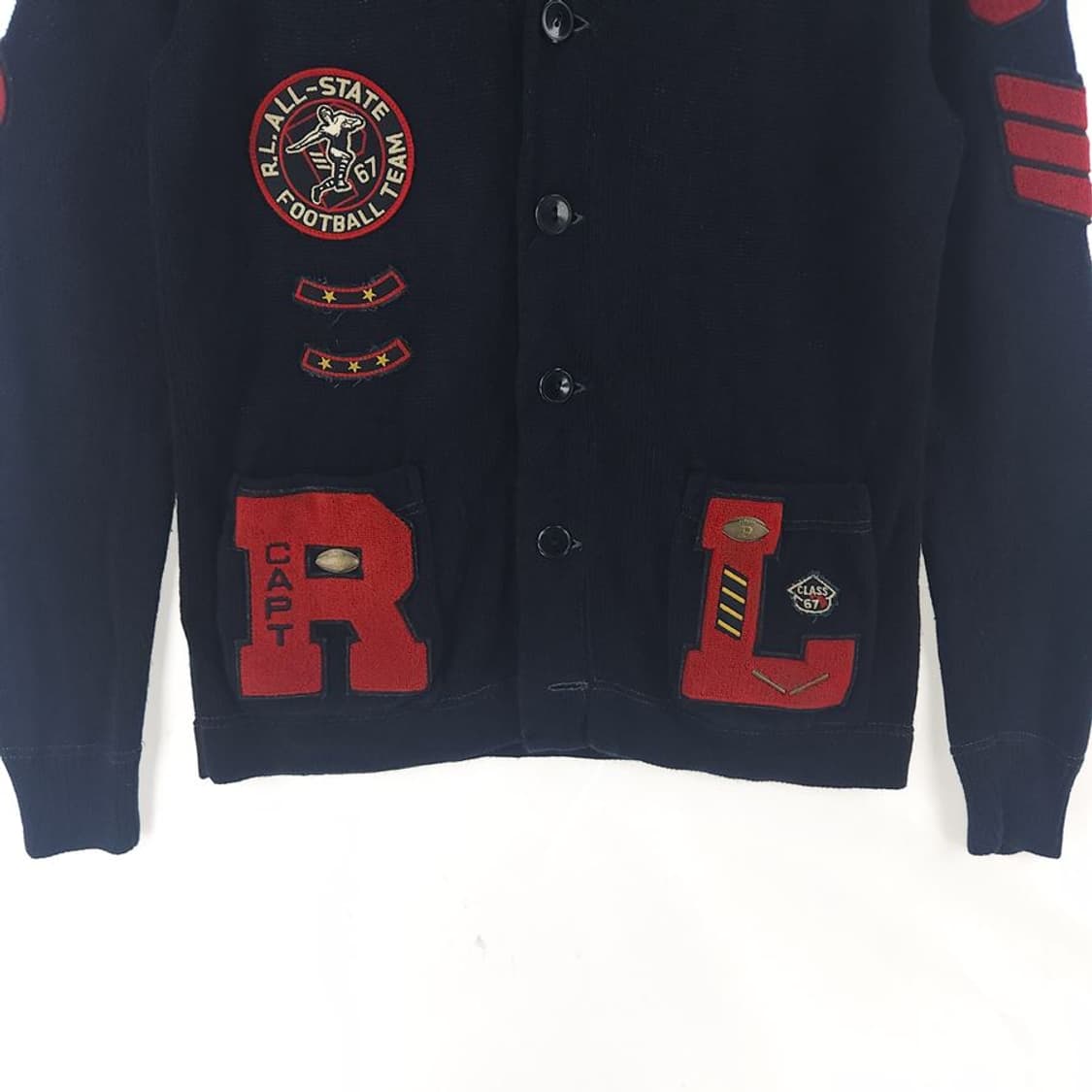 [남S]폴로랄프로렌 블랙 레터맨 코튼 가디건[Y61-065] 상품이미지3