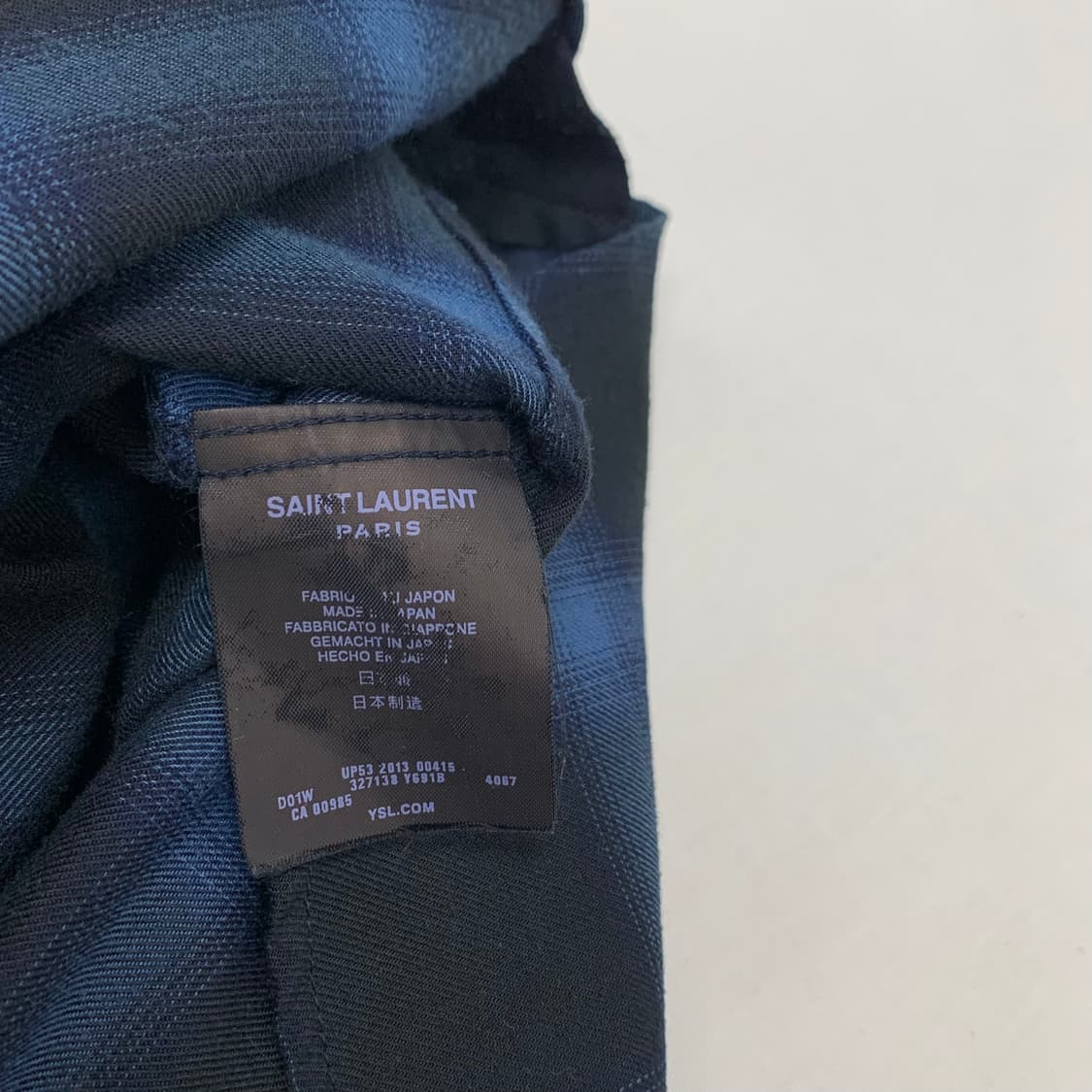 생로랑 체크셔츠 남방 (L) 상품이미지5