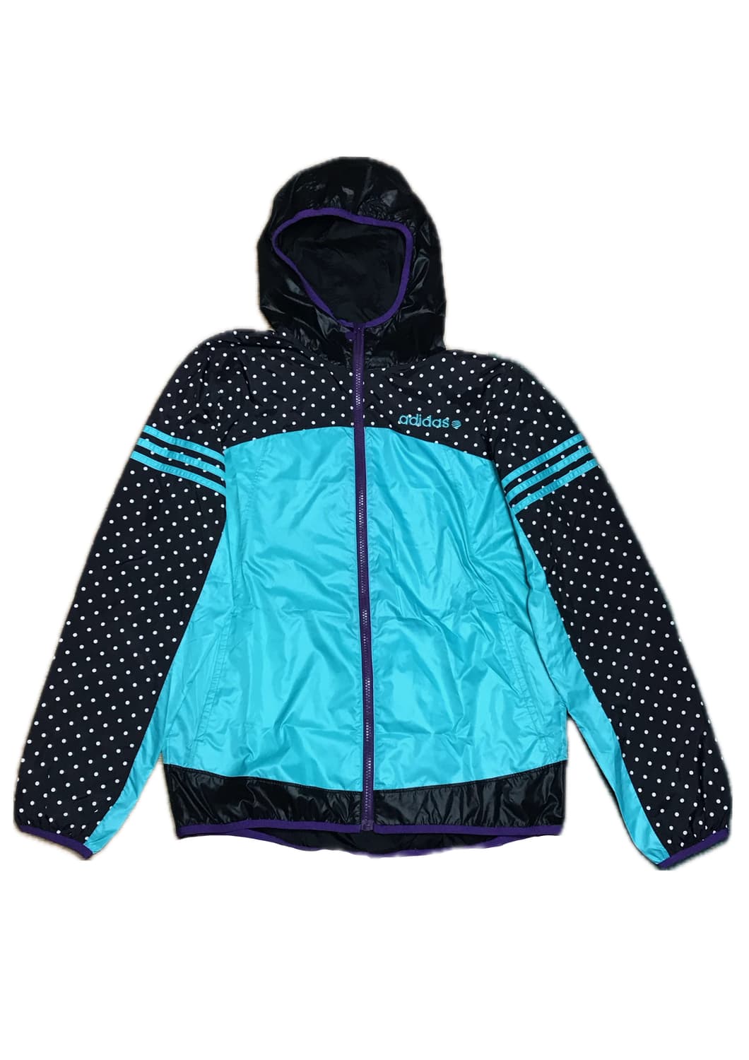 아디다스 민트 퍼플 도트 바람막이 상품이미지1