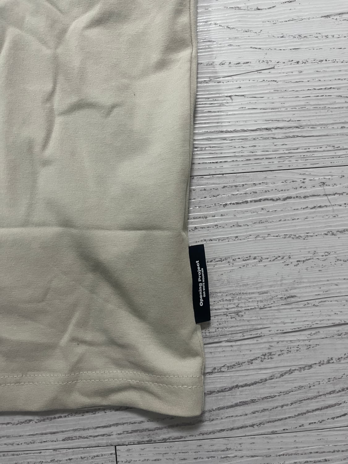 오프닝 프로젝트 Identity T Shirt - Ecru 상품이미지4