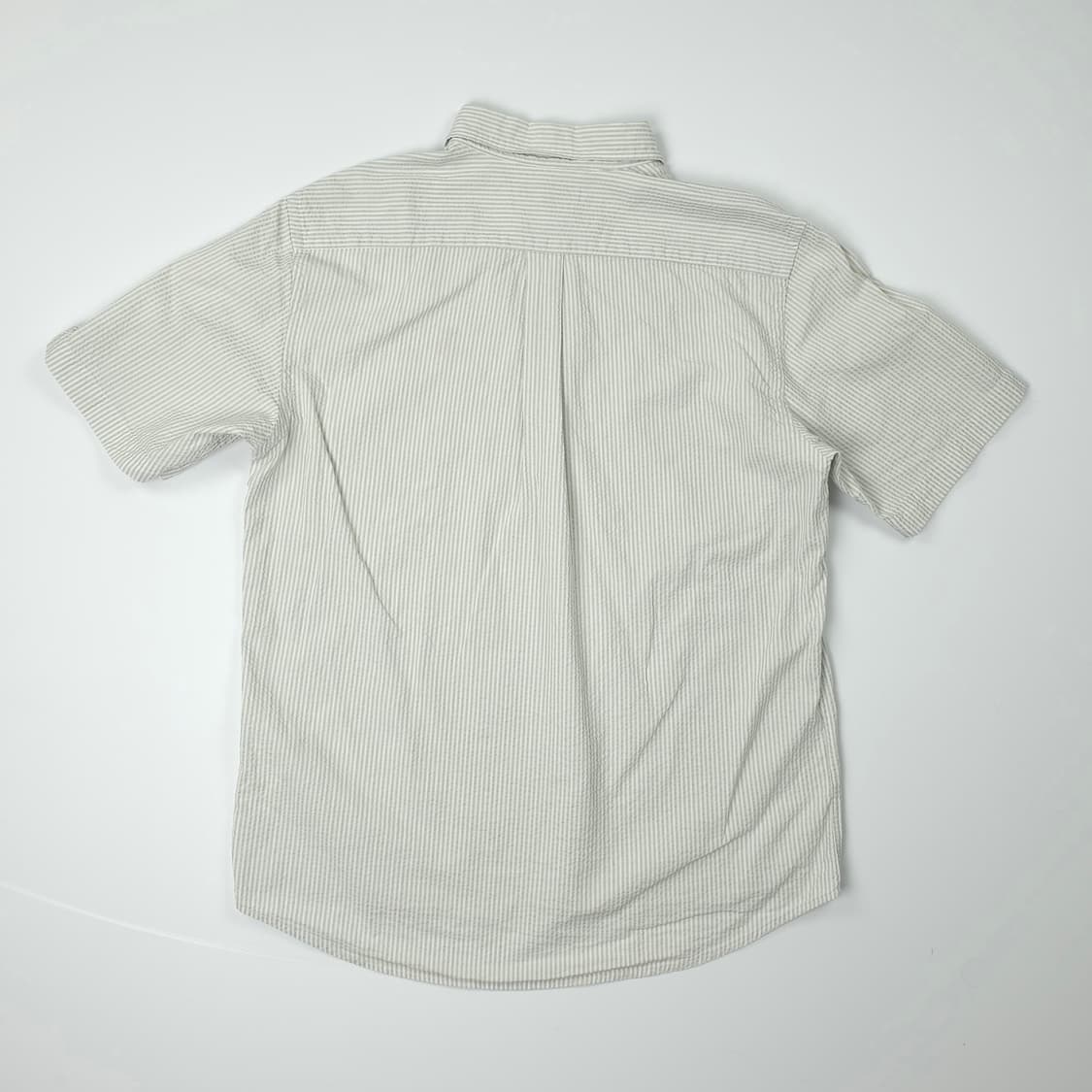 헤지스 스트라이프 코튼 반팔셔츠 그레이 (100) 상품이미지2