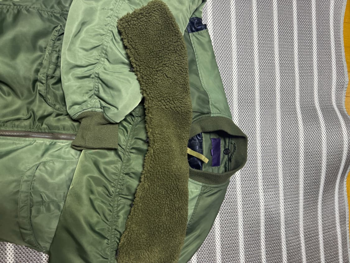 비슬로우 퍼플 ma-1 카키 L 상품이미지5