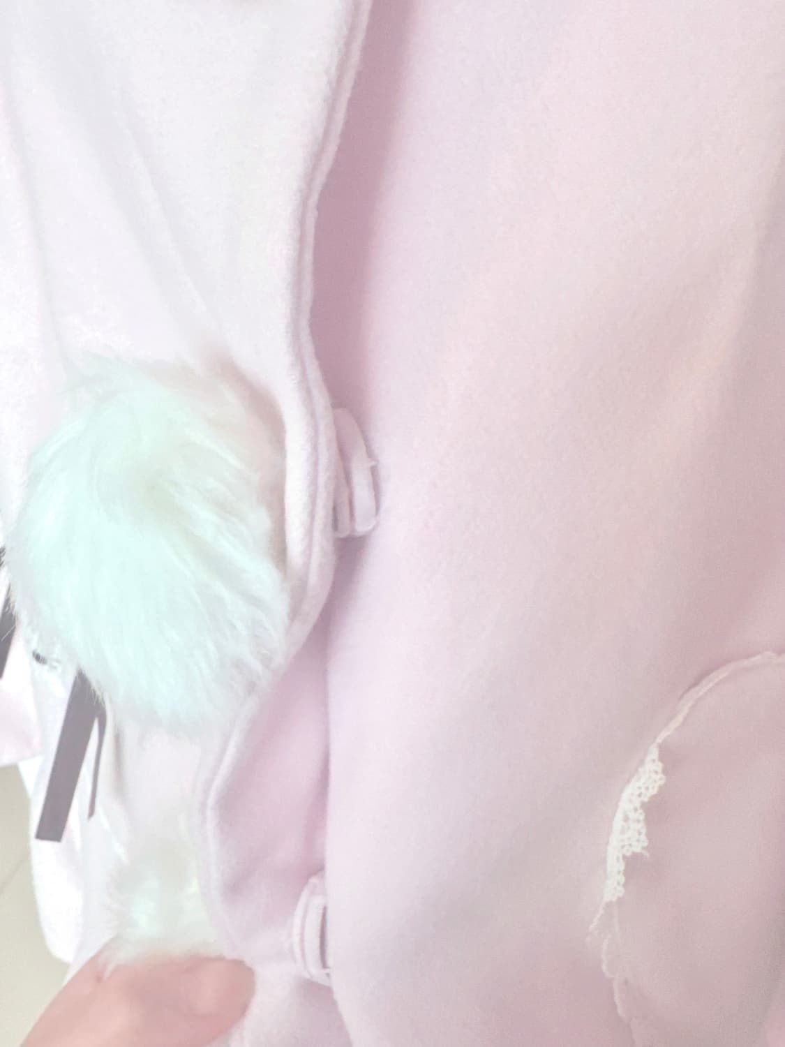 디어마이러브 디어리 러블리 폼폼 퍼 리본코트 로리타 양산형  상품이미지4