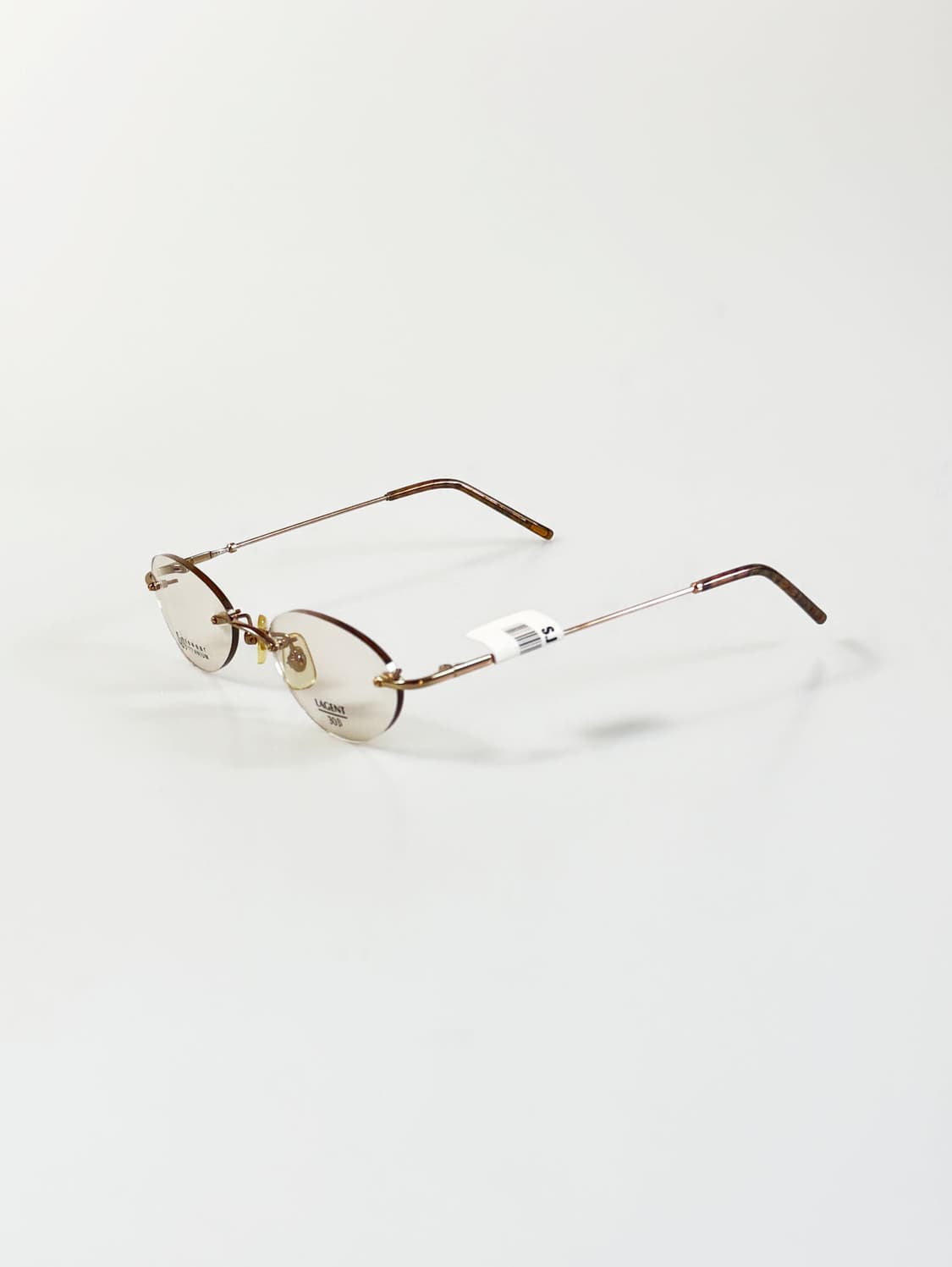 서전 SJ LAGENT 티타늄 무테 오벌 프레임 빈티지 틴트 안경 상품이미지3