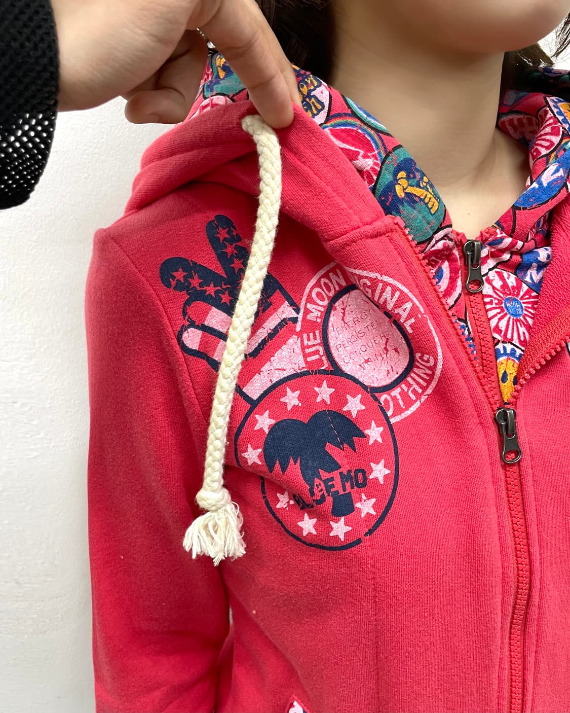 American Flag Double Red Hooded Zip-Up 상품이미지5
