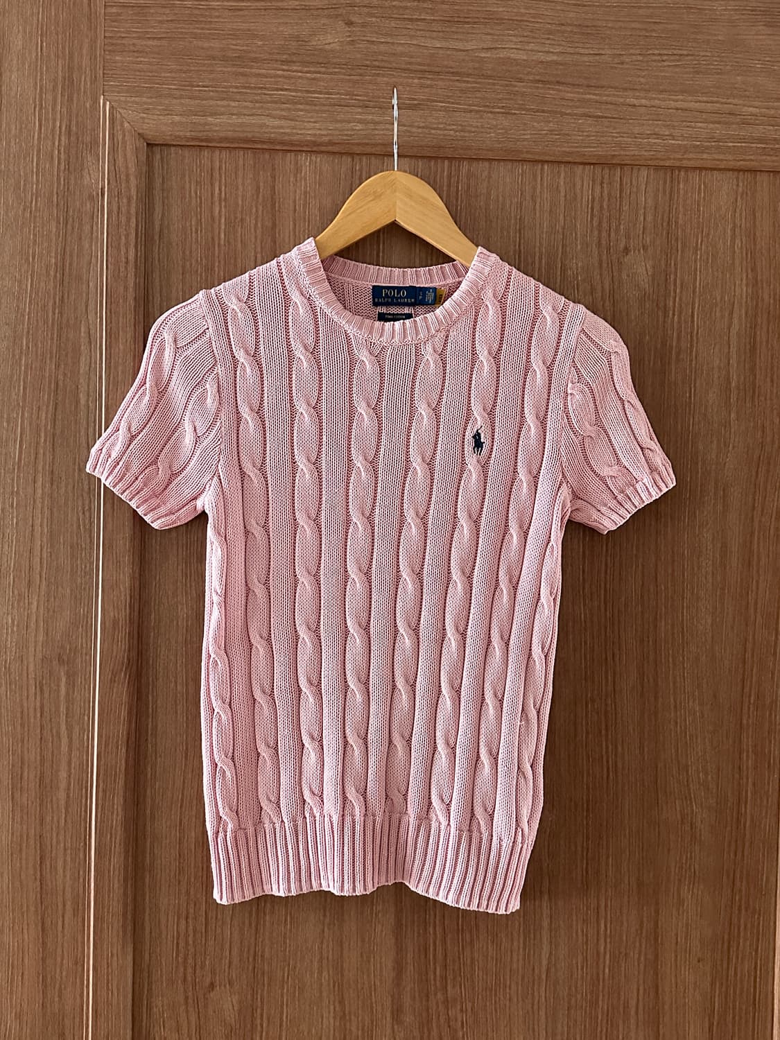 Polo Ralph Lauren 여성 꽈배기 반팔 니트 S 상품이미지2