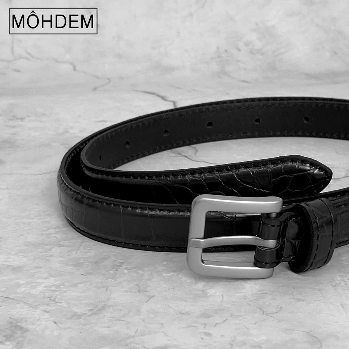 [Unisex] 크로커다일 이태리가죽 벨트 상품이미지6