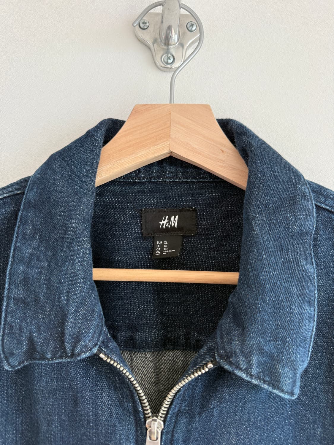 H&M 데님 집업셔츠 자켓 상품이미지7