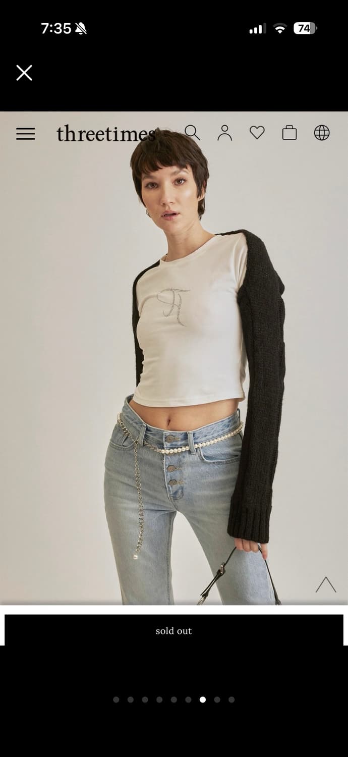 새상품) 쓰리타임즈 쥬얼티 화이트 s 상품이미지4