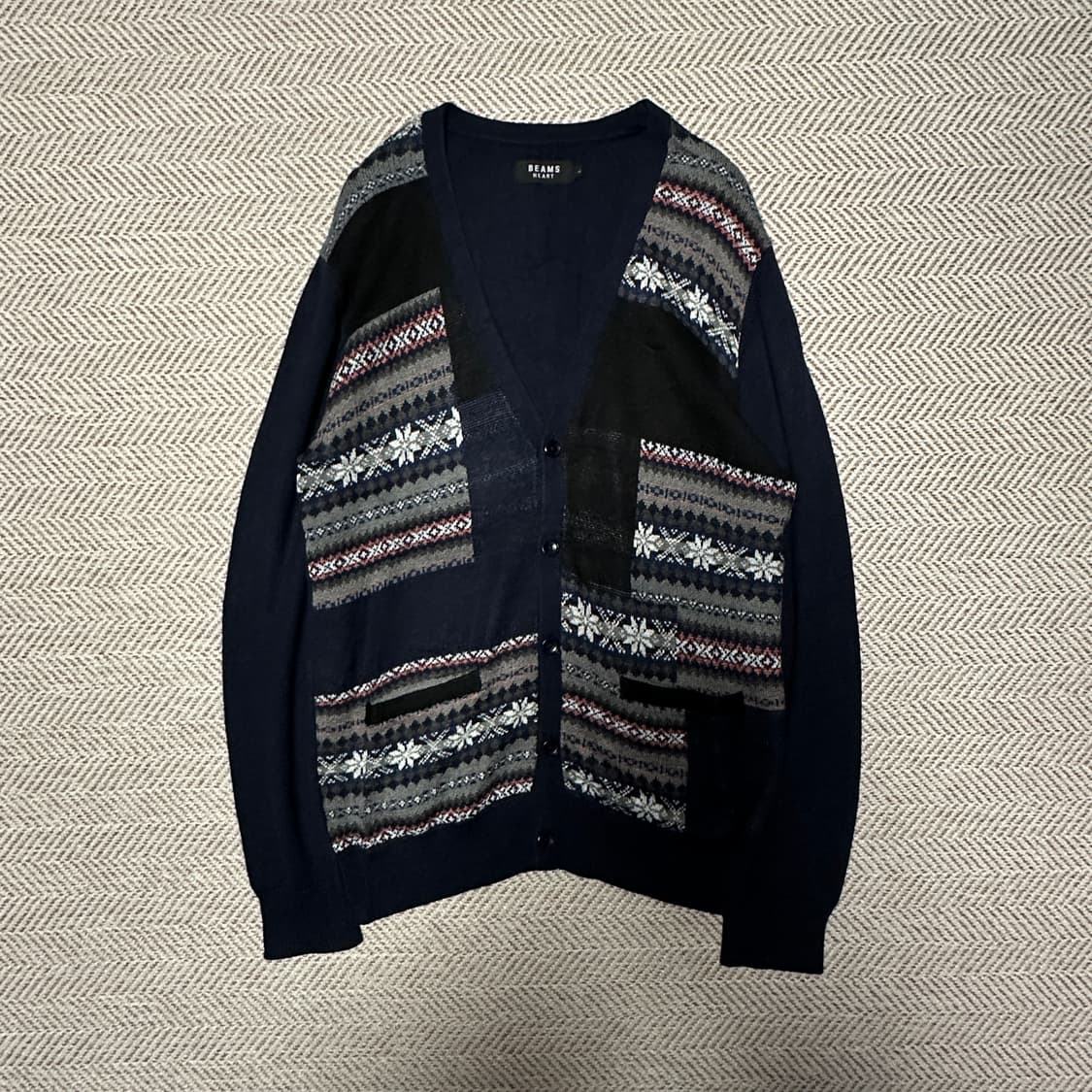 BEAMS heart vintage cardigan 상품이미지1