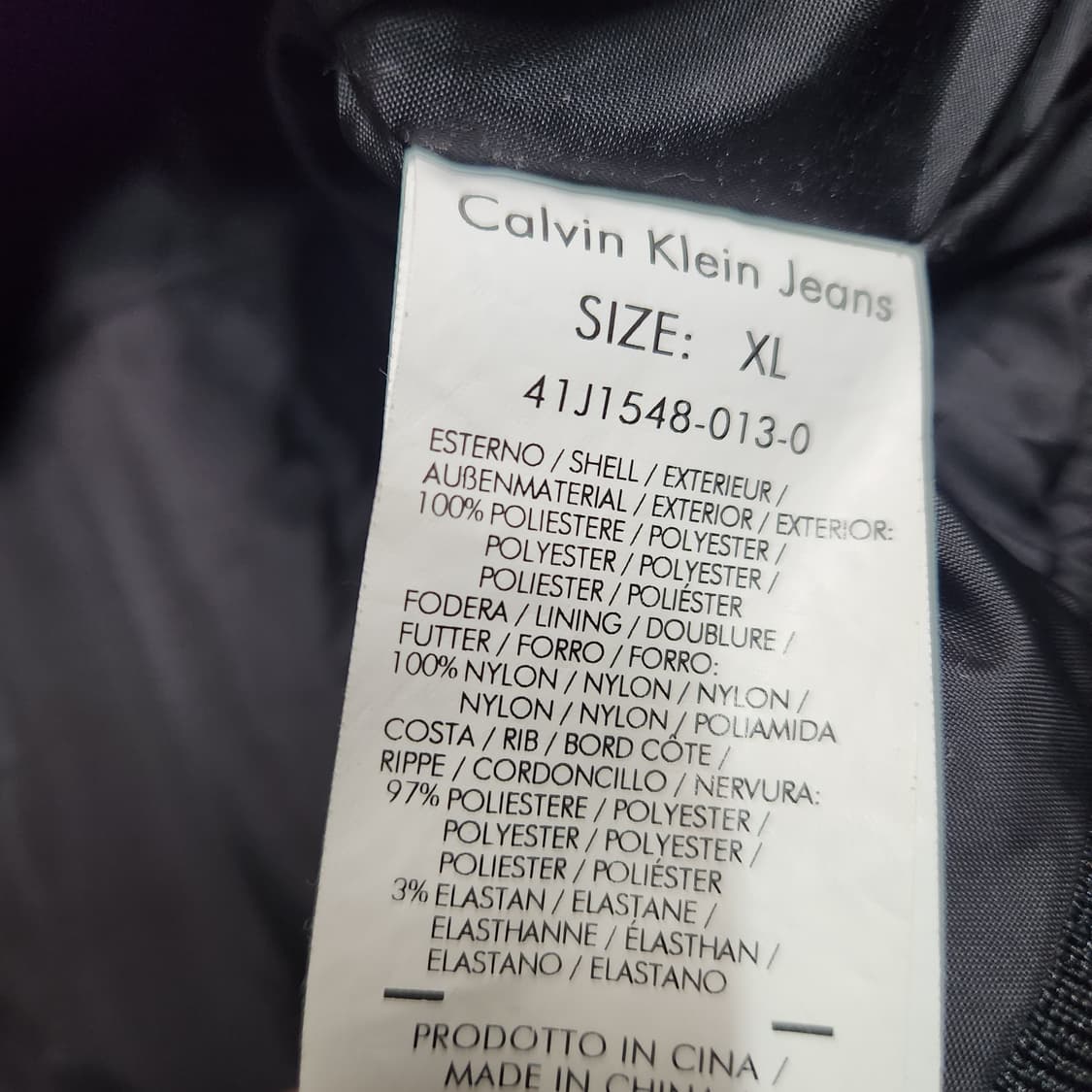 H494 [XL] 캘빈클라인 진스 빅로고 항공 점퍼
 상품이미지6