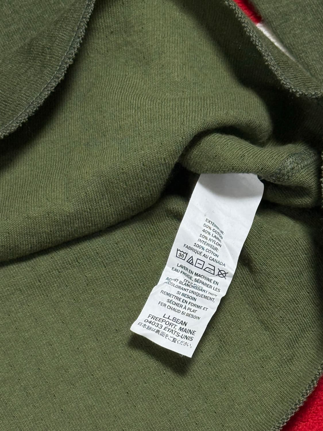 엘엘빈 헨리넥니트 L.L.bean henry neck knit 빈티지니트 상품이미지7