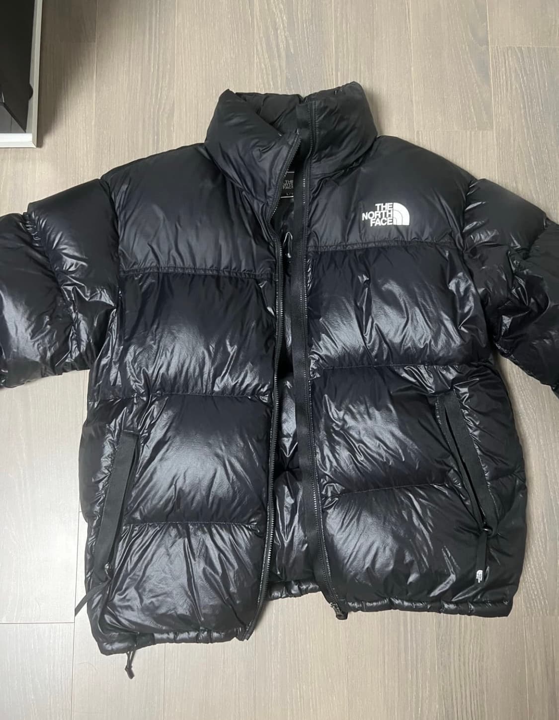 1996 노스페이스 눕시 블랙 유광 패딩 상품이미지1