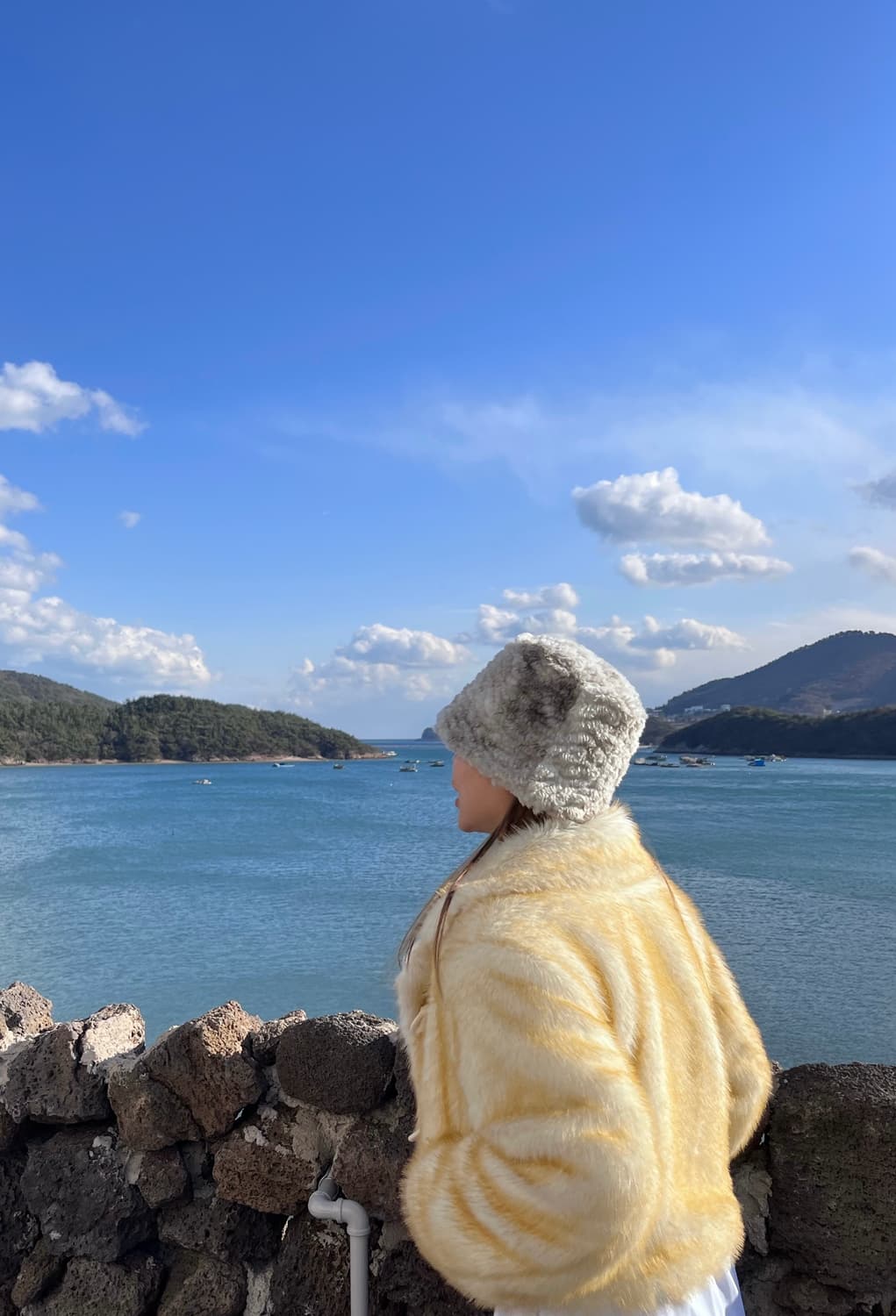 어썸니즈 퍼 램프쉐이드 헷 (스노우 그레이) 상품이미지4