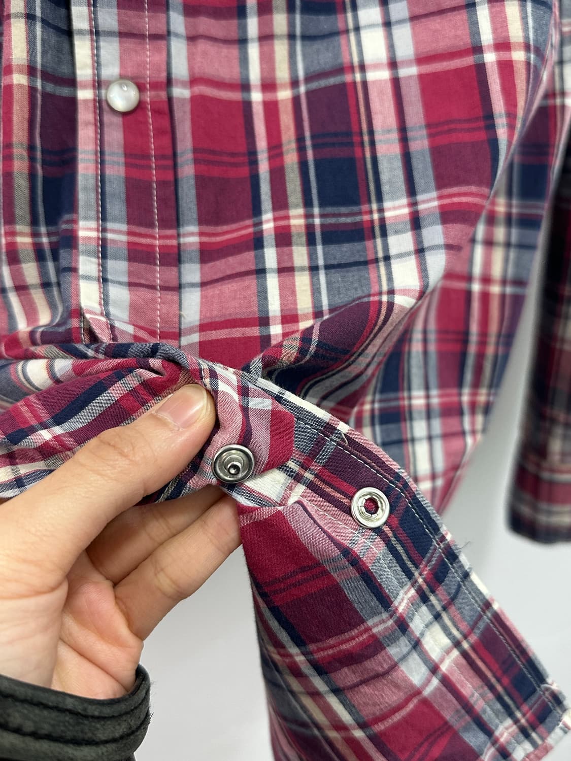 NAVY FLAG  red check shirts  상품이미지4