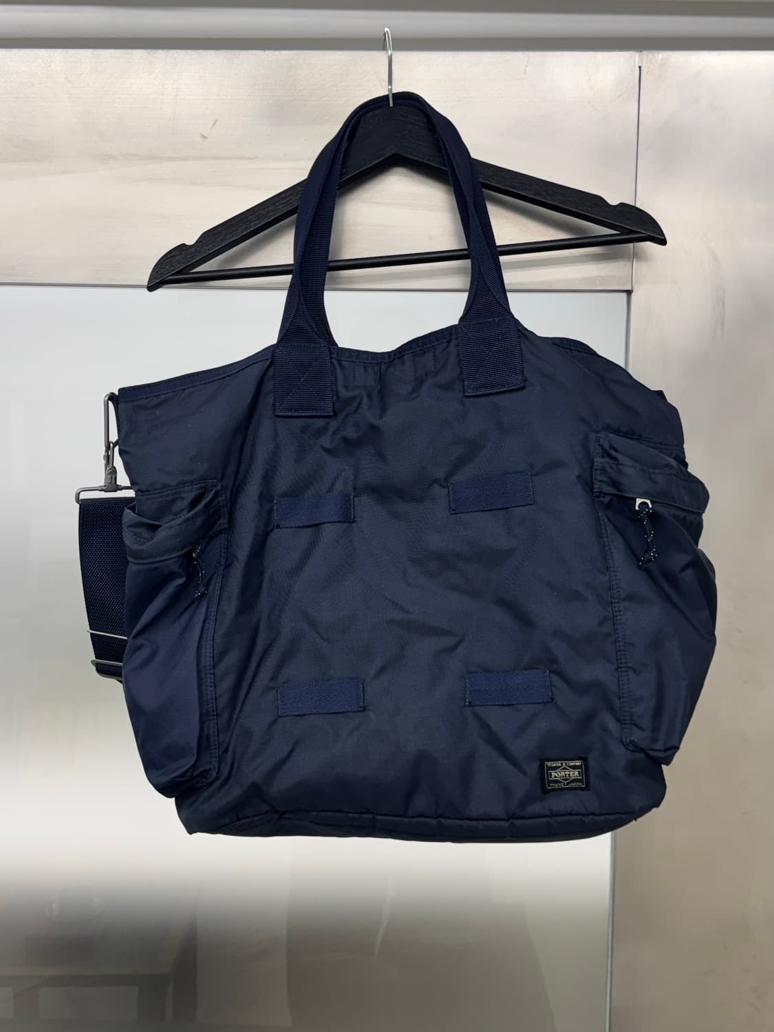 포터 포스 투웨이 토트백 네이비 블루 상품이미지1
