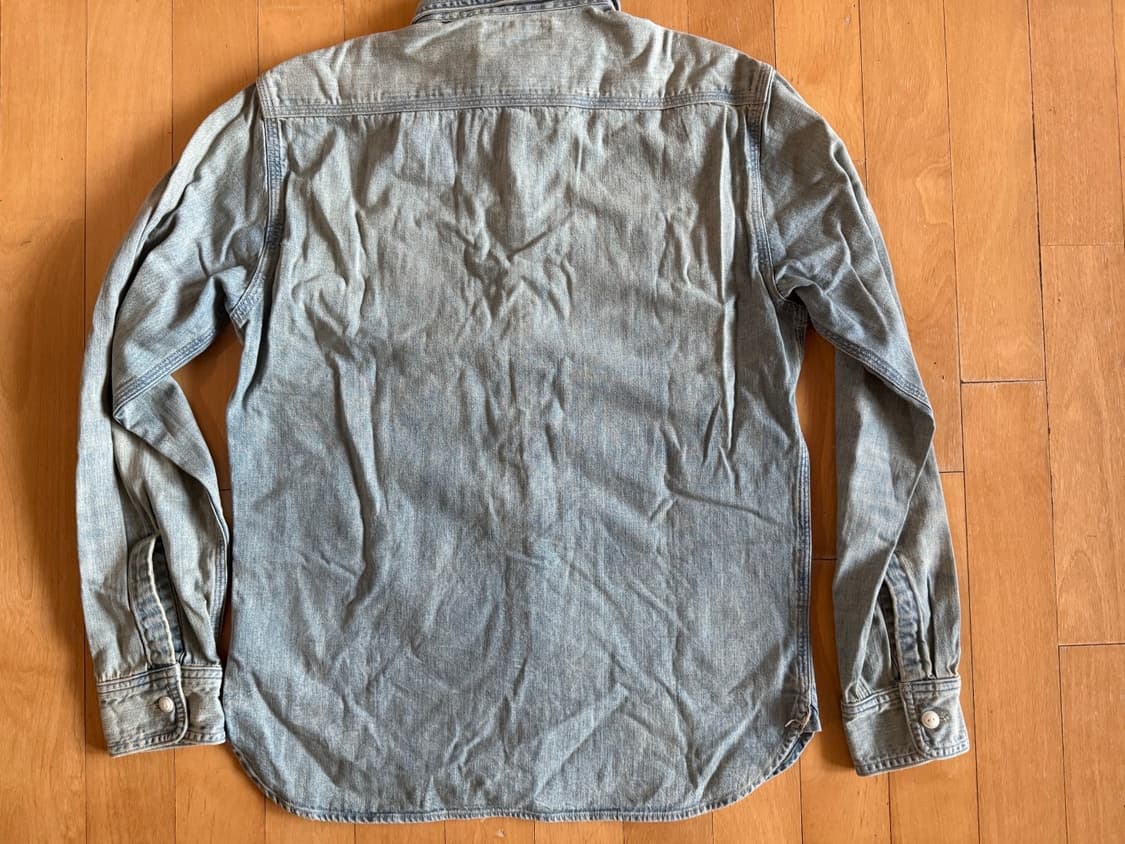 RRL 인디고 데님 워크 셔츠 상품이미지7